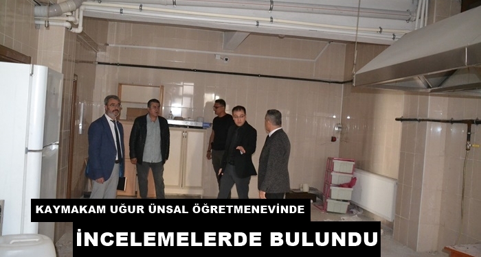 Kaymakam Uğur Ünsal Öğretmenevi ve Akşam Sanat Okuluna Çalışma Ziyareti Gerçekleştirdi