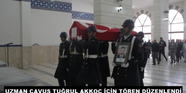 Uzman Çavuş Tuğrul Akkoç İçin Tören Düzenlendi