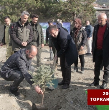 200 Fidan Toprakla Buluştu