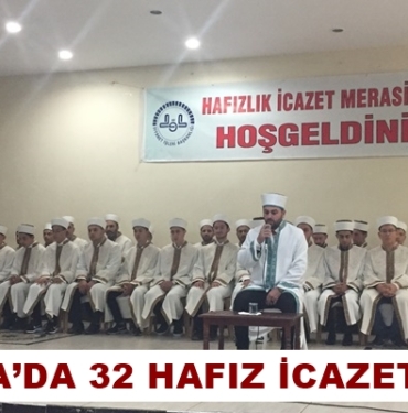 Tosya’da 32 Hafız İcazet Aldı