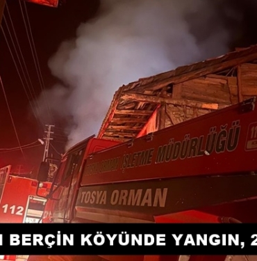Yukarı Berçin Köyünde Yangın, 2 Ölü
