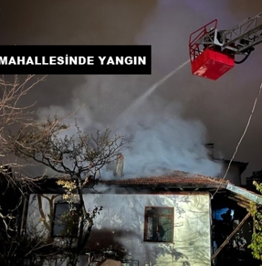 Yunus Emre Mahallesinde Yangın