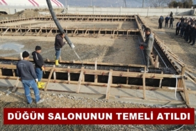 1250 Metrekare Alanda İnşa Edilecek Düğün Salonunun Temeli Atıldı