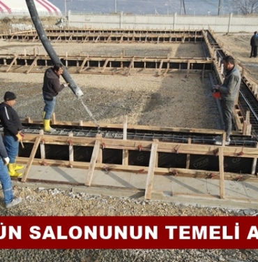 1250 Metrekare Alanda İnşa Edilecek Düğün Salonunun Temeli Atıldı