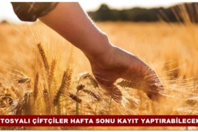 İlçe Tarım ve Ziraat Odası’ndan Hafta Sonu Hizmeti