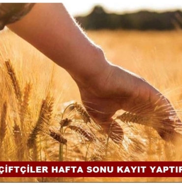 İlçe Tarım ve Ziraat Odası’ndan Hafta Sonu Hizmeti