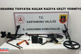 Jandarma Tosya’da Kaçak Kazıya Geçit Vermiyor
