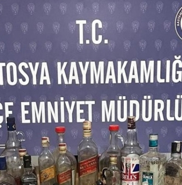 Tosya Polisinden Kaçak Alkol Operasyonu