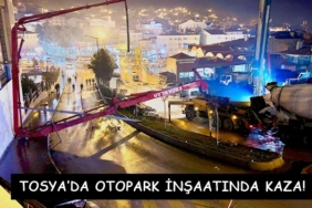 Tosya’da Otopark İnşaatında Kaza!