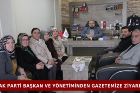 Ak Parti Başkan Ve Yönetiminden Gazetemize Ziyaret