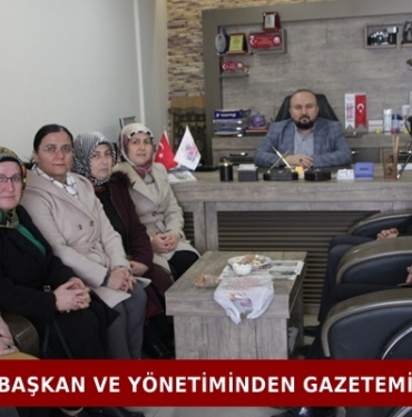 Ak Parti Başkan Ve Yönetiminden Gazetemize Ziyaret