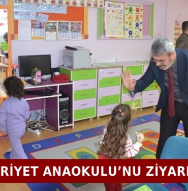 İlçe Milli Eğitim Müdürü Mehdi Toğrul, Cumhuriyet Anaokulu’nu Ziyaret Etti
