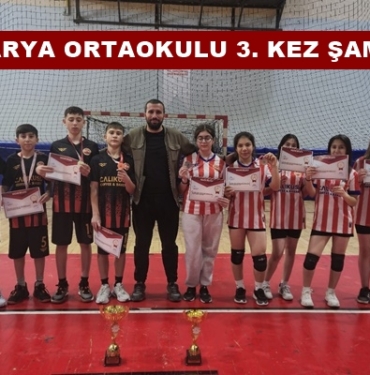 Sakarya Ortaokulu 3. Kez Şampiyon