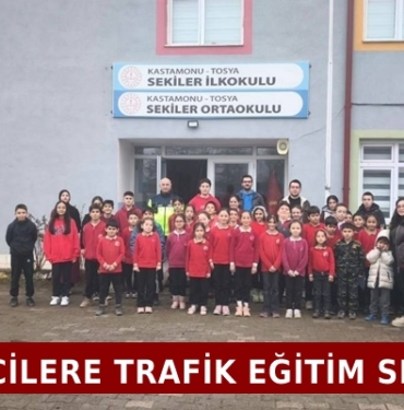 Trafik Jandarması'ndan Sekiler Okulunda Öğrencilere Trafik Eğitim Semineri
