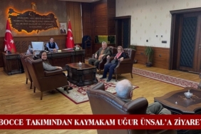 Bocce Takımından Kaymakam Uğur Ünsal’a Ziyaret
