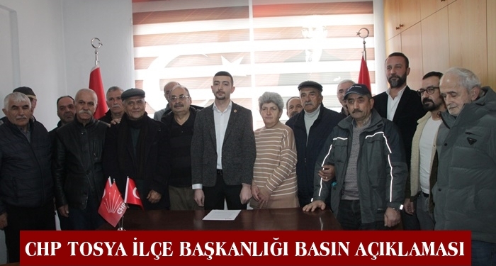 CHP Tosya İlçe Başkanlığı Eğitim Öğretim İle İlgili Basın Açıklaması