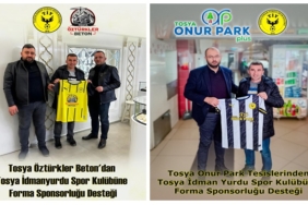 İş Adamlarından Tosya İdmanyurdulu Gençlere Forma Sponsorluğu Spor Malzemesi Desteği