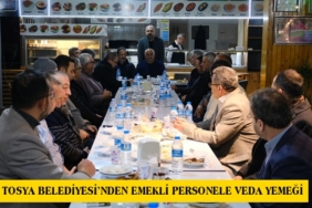 Tosya Belediyesi’nden Emekli Personele Veda Yemeği