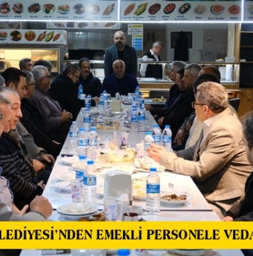 Tosya Belediyesi’nden Emekli Personele Veda Yemeği