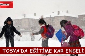 Tosya’da Eğitime 1 Gün Ara