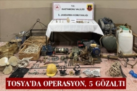 Tosya’da Operasyon, 5 Gözaltı