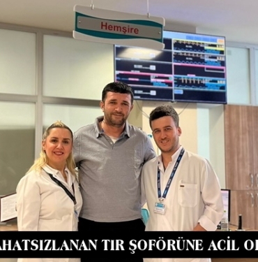 Tosya’da Rahatsızlanan Tır Şoförüne Kalp Damar Operasyonu