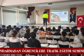 Jandarmadan Öğrencilere Trafik Eğitim Semineri