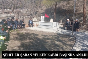 Şehit Er Şaban Yelken Kabri Başında Anıldı