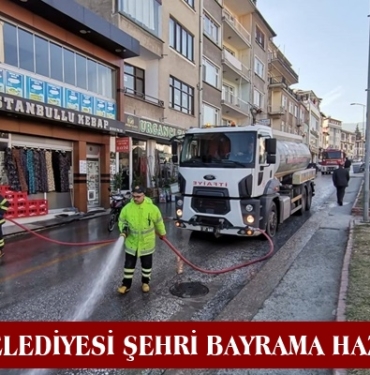 Tosya Belediyesi Şehri Bayrama Hazırlıyor