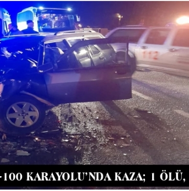 Tosya D-100 Karayolu’nda Kaza; 1 ölü, 1 yaralı