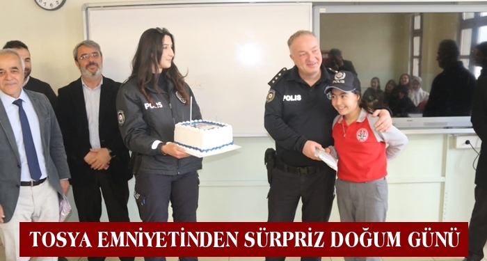 Tosya Emniyetinden Sürpriz Doğum Günü