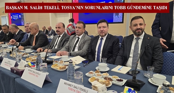 Başkan M. Salih Tekeli, Tosya’nın Sorunlarını TOBB Gündemine Taşıdı