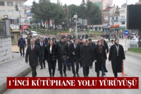 İlçe Halk Kütüphanesinden 1’inci Kütüphane Yolu Yürüyüşü