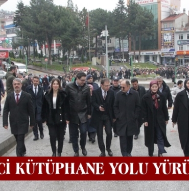 İlçe Halk Kütüphanesinden 1’inci Kütüphane Yolu Yürüyüşü