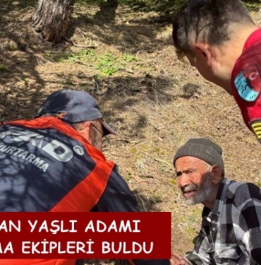 Kaybolan Yaşlı Adamı Jandarma Ekipleri Buldu