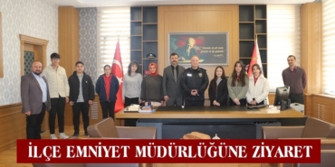 Tosya Cumhuriyet Anadolu Lisesi’nden İlçe Emniyet Müdürlüğüne Ziyaret