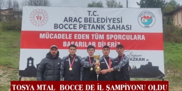 Tosya MTAL BOCCE de il şampiyonu oldu