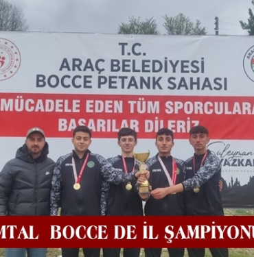 Tosya MTAL  BOCCE de il şampiyonu oldu
