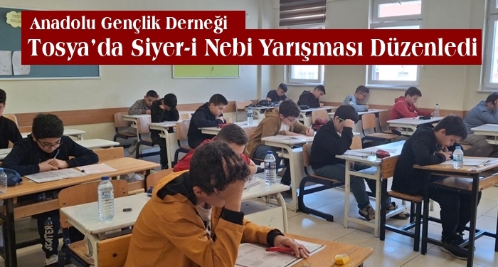 Anadolu Gençlik Derneği Tosya’da Siyer-i Nebi Yarışması Düzenledi