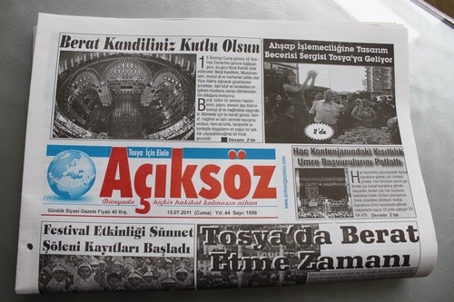 Basında Güvenin ve Kalitenin Adresi : Açıksöz Gazetesi 57 Yaşında