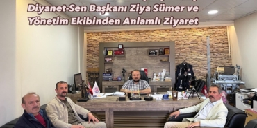 Gazetemizin 57. Yılı Dolayısıyla Tosya Diyanet-Sen Başkanı Ziya Sümer ve Yönetim Ekibinden Anlamlı Ziyaret