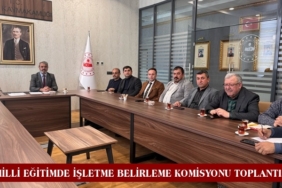 Milli Eğitimde İşletme Belirleme Komisyonu Toplantısı