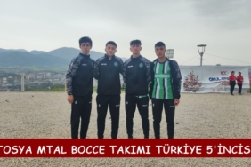 TOSYA MTAL BOCCE TAKIMI TÜRKİYE ŞAMPİYANASI GRUP MÜSABAKALARINDA 5. OLDU