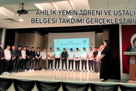 Ahilik Yemin Töreni ve Ustalık Belgesi Takdimi Gerçekleştirildi
