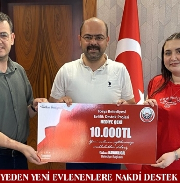 BELEDİYEDEN YENİ EVLENENLERE NAKDİ DESTEK PROJESİ
