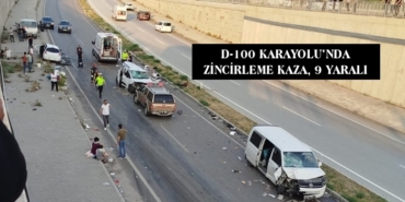Tosya D-100 Karayolu’nda Zincirleme Kaza, 9 Yaralı