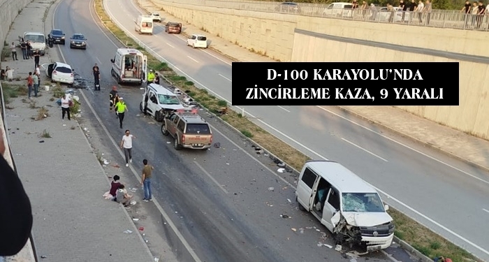 Tosya D-100 Karayolu’nda Zincirleme Kaza
