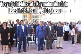 Tosya Şehit Mustafa Kaymakcı Anadolu Lisesi’nde Mezuniyet Coşkusu