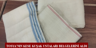 Tosya’nın Kese Kuşak Ustaları Belgelerini Aldı