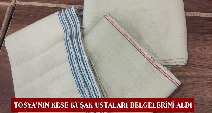 Tosya’nın Kese Kuşak Ustaları Belgelerini Aldı